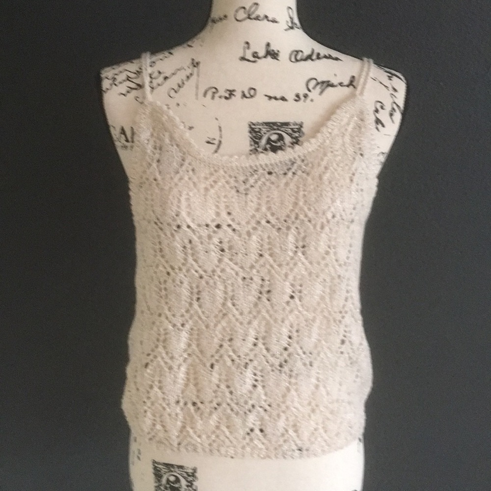 Hand knitted tanktop
